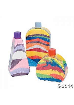 Rocket Ship Sand Art Bottles