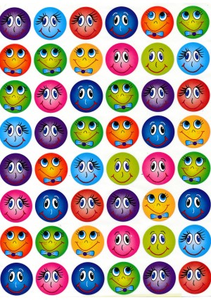 Happy Smiley Stickers 