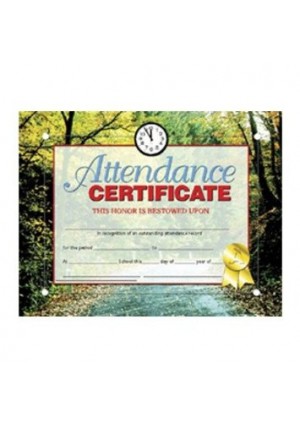 ATTENDANCE CERTIFICATE 