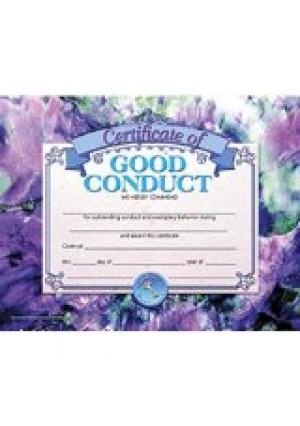 CERTIFICATE OF GOOD CONDUCT