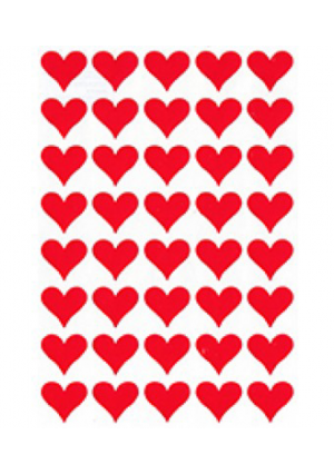 Assorted Colors Heart Stickers