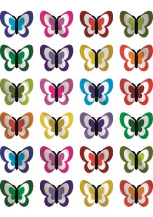 Shiny Butterfly Stickers – 10 Sheets Foil Butterfly Stickers for Kids Crafts, Classroom Rewards, Scrapbooking & DIY Projects