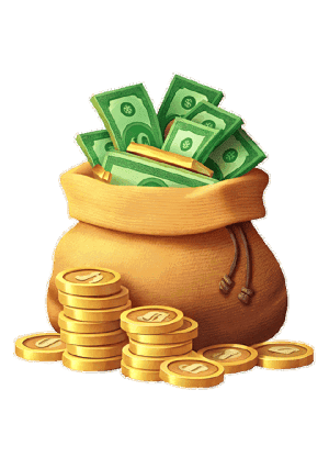 Money Bag Cutout 20Pk 3"