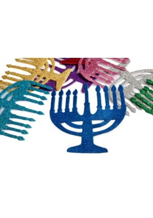 Sparkly Menorah Foam Shapes