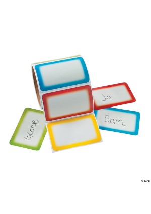 ROLL Colorful Self-Adhesive Name Tags/Labels  100/PC