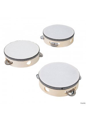Wood Musical Instruments Tambourines Set