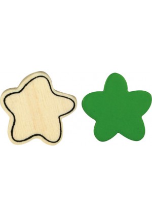 Medium Wood Flower