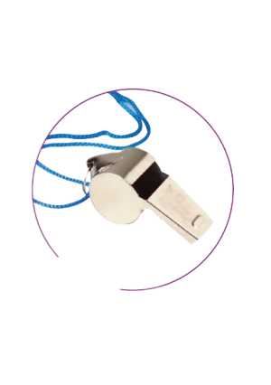 Metal Whistle With Lanyard 12/pk