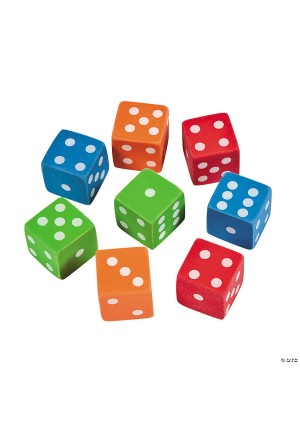 Dice Erasers, 144/Pk – Fun Classroom Erasers for Games, Math Activities & Party Favors