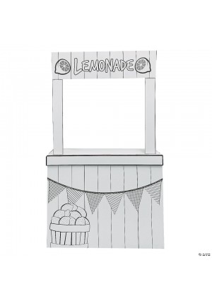 Color Your Own Lemonade Stand Playhouse