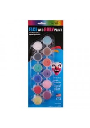 12 Pot Face And Body Paint