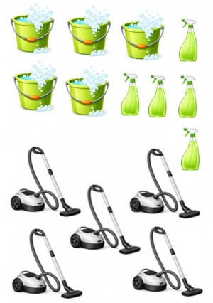 Pesach Cleaning Supplies Stickers – Passover Household Items Sticker Pack for Kids Crafts, Classroom Activities & Seder Projects