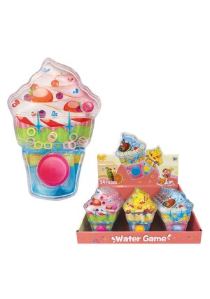 Ice Cream Water Ring Toss Game – 4.5″ Mini Water Game – 24/Pk Carnival Prize & Craft Treat