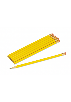  #2 Yellow Pencils – Unsharpened, 12-Pack