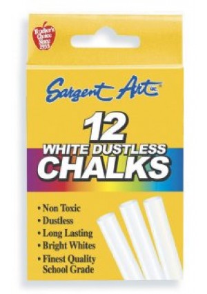 Dustless Chalk 12/pk