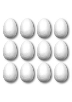 Craft Foam – Egg, 2" - 12 Pack