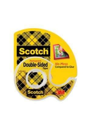 Scotch Double Sided Tape, 0.5" X 250"