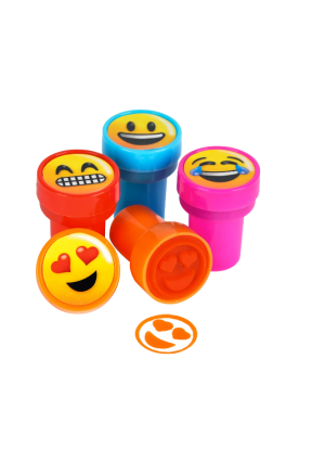 Smile Self Inking Stamps, 1.40″, 24/Pk — perfect for teachers, daycare, camps, and crafts | Classroom & Camp Stamps