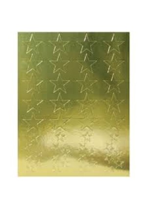 Gold Foil Star Stickers, 1/2", 780/Pk