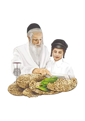 Pesach Maggid Cardstock Cutouts 5" – 20 Pack Passover Seder Step Decor