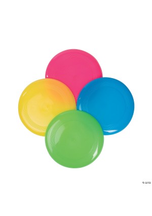 9" PLASTIC COLOR FLYING DISC/FRISBEE