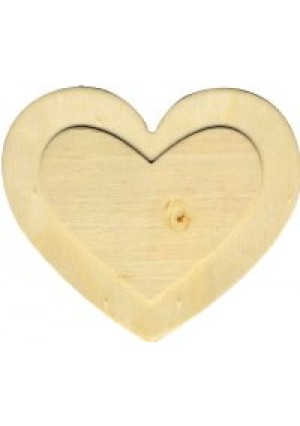 Wood 3-D Shapes-Heart