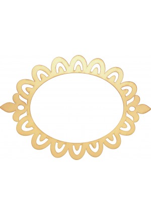 Oval Laser Cut Picture Frame