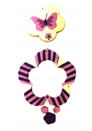 Wood Hanging Flower Picture Frame