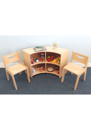 Curve Out Mobile Storage Cabinet