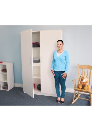 Whitney White Tall And Wide Wall Cabinet 