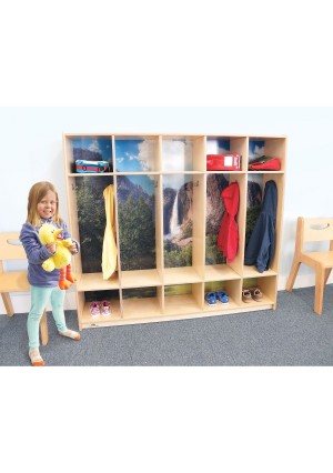 Nature View Five Section Coat Locker 