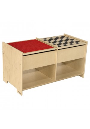 Build-N-Play Table with Checkerboard