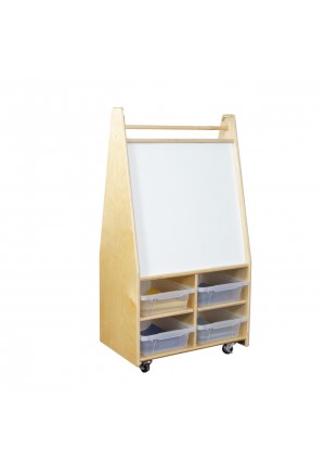 Mobile Magnetic Literacy Center with (4) Translucent Trays