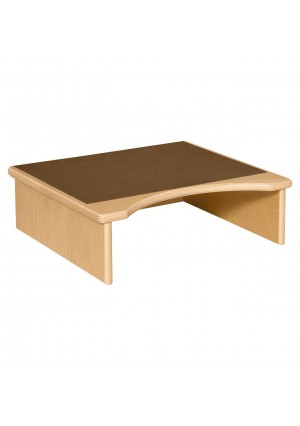 Toilet Step with Brown Tread