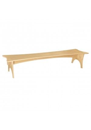 Scalloped Straight Bench 48"W x 10"H