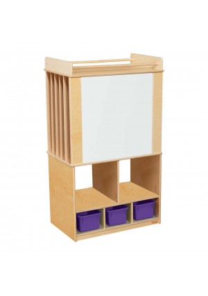 Store-It-All Teaching Center with (3) Purple Pastel Trays