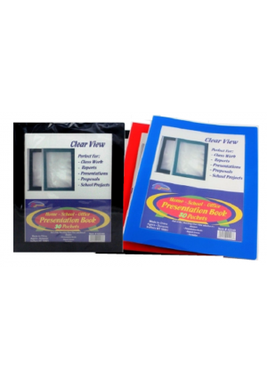 Presentation Folder With View Binder, 40 Pocket