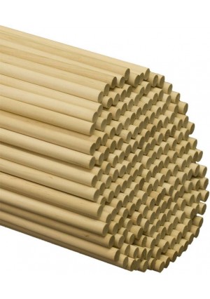 Flag Sticks – Wooden Flag Dowels for Crafts, Classroom Projects & Decorations (10 Pack)