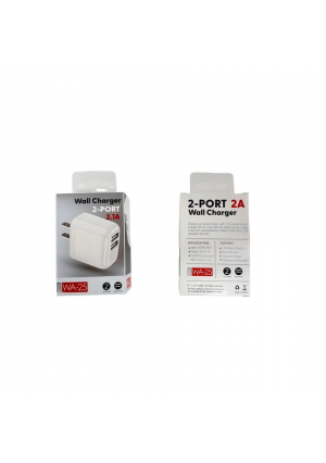 wall adapter 2-port 2A 
