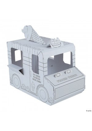 Color Your Own Ice Cream Truck Playhouse