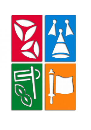 Purim Stencils 4/pk